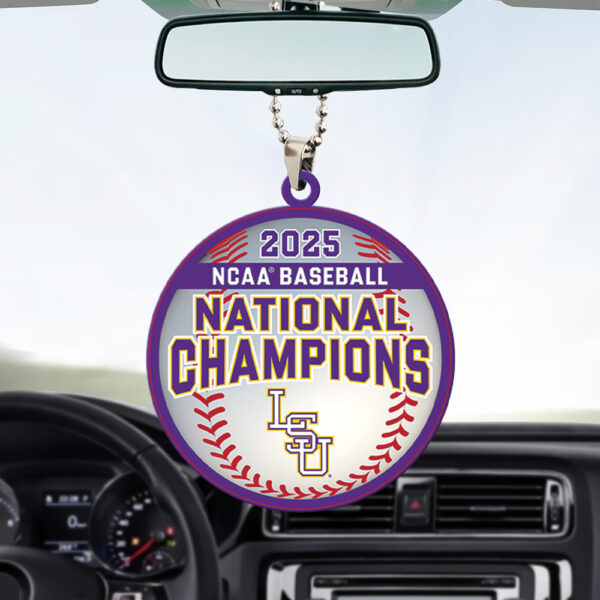 LSU Tigers Baseball Custom shape 2-sided Acrylic Car Ornament - TANTN 13861