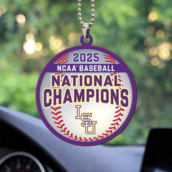 LSU Tigers Baseball Custom shape 2-sided Acrylic Car Ornament - TANTN 13861