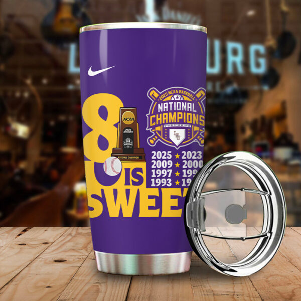 LSU Tigers Baseball Tumbler Cup - TANTN 13867