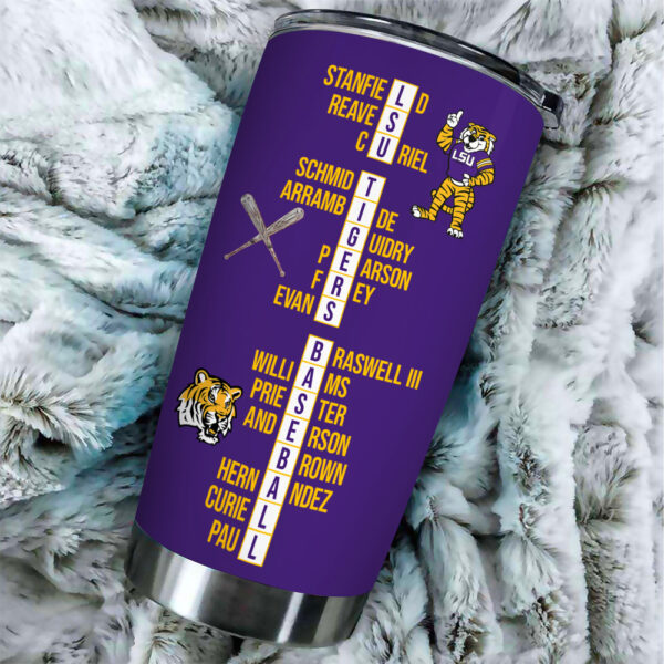 LSU Tigers Baseball Tumbler Cup - TANTN 13867