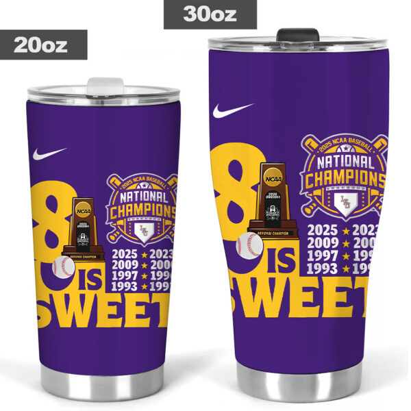 LSU Tigers Baseball Tumbler Cup - TANTN 13867