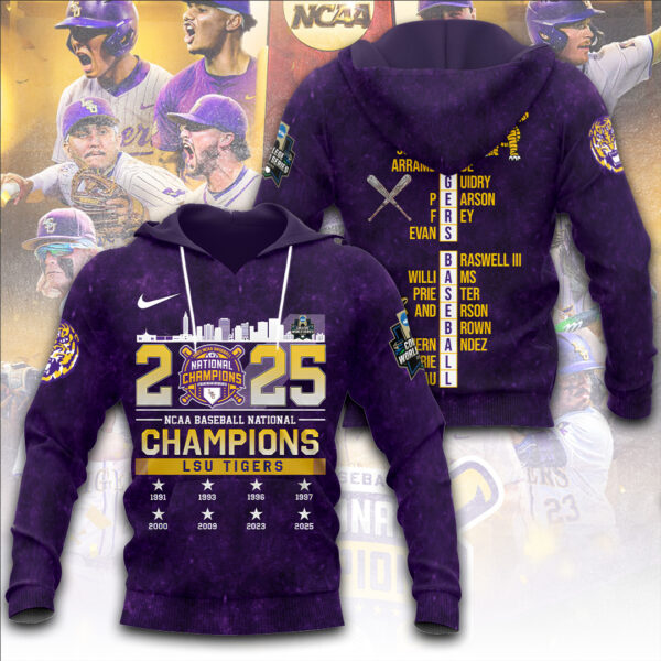 LSU Tigers Baseball 3D Apparel - TANTN 13868