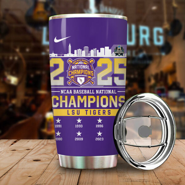LSU Tigers Baseball Tumbler Cup - TANTN 13869