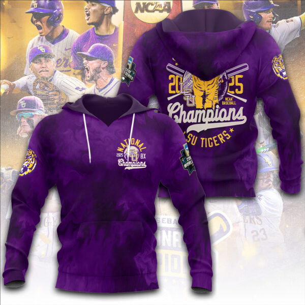 LSU Tigers Baseball 3D Apparel - TANTN 13876