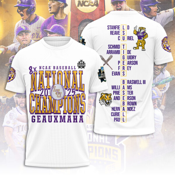 LSU Tigers Baseball 3D Apparel - TANTN 13884