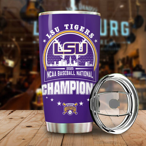 LSU Tigers Baseball Tumbler Cup - TANTN 13929