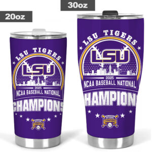 LSU Tigers Baseball Tumbler Cup - TANTN 13929