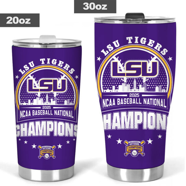 LSU Tigers Baseball Tumbler Cup - TANTN 13929