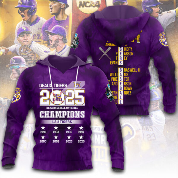 LSU Tigers Baseball 3D Apparel - TANTN 13930