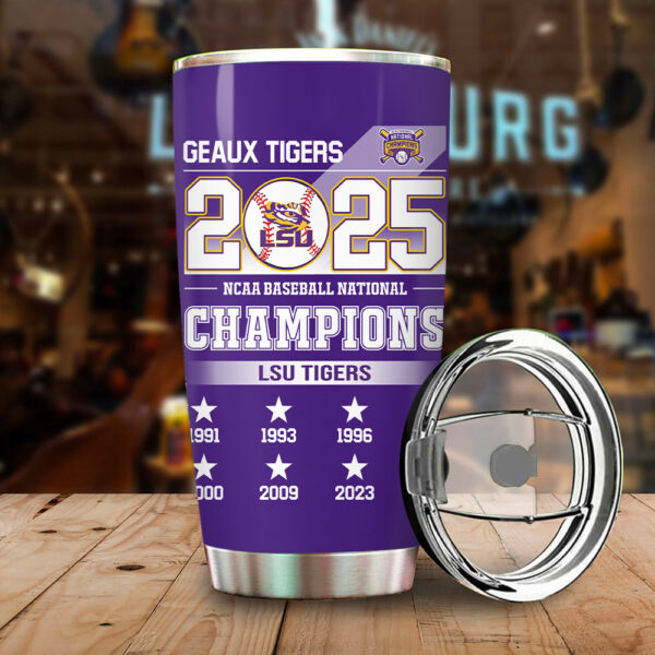 LSU Tigers Baseball Tumbler Cup - TANTN 13931