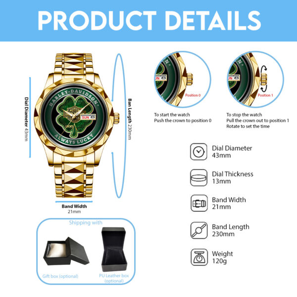 Harley Davidson Alloy Luxury Quartz Watch - TANTN 13937