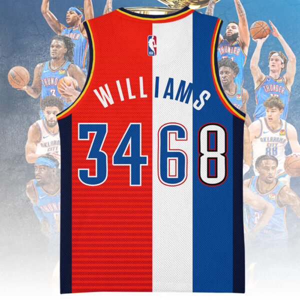 Oklahoma City Thunder Basketball Jersey - TANTN 13963