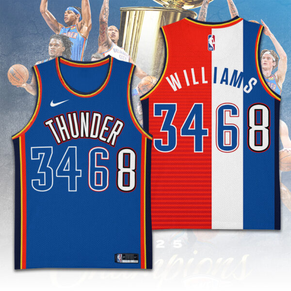Oklahoma City Thunder Basketball Jersey - TANTN 13963