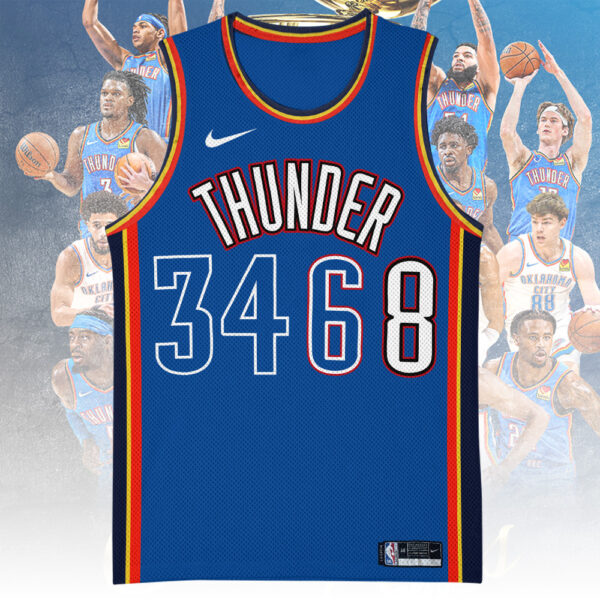 Oklahoma City Thunder Basketball Jersey - TANTN 13963