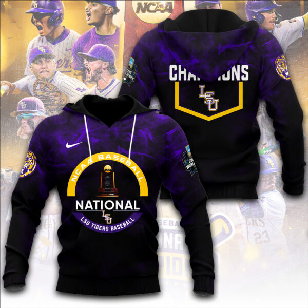 LSU Tigers Baseball 3D Apparel - TANTN 13976