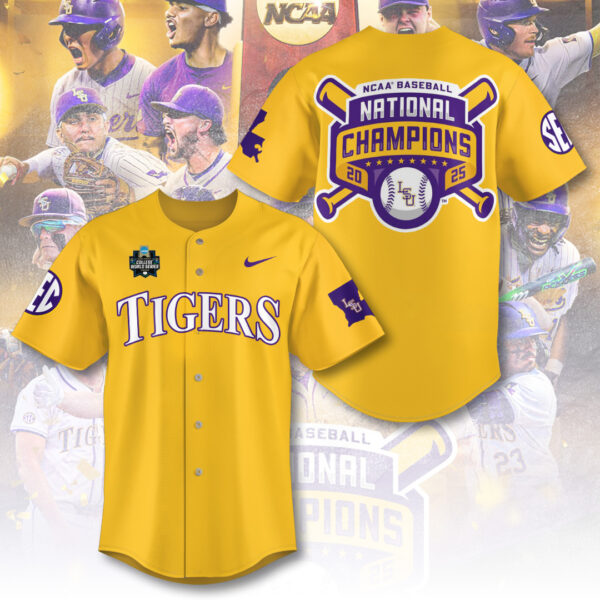 LSU Tigers Baseball Baseball Jersey - TANTN 14020
