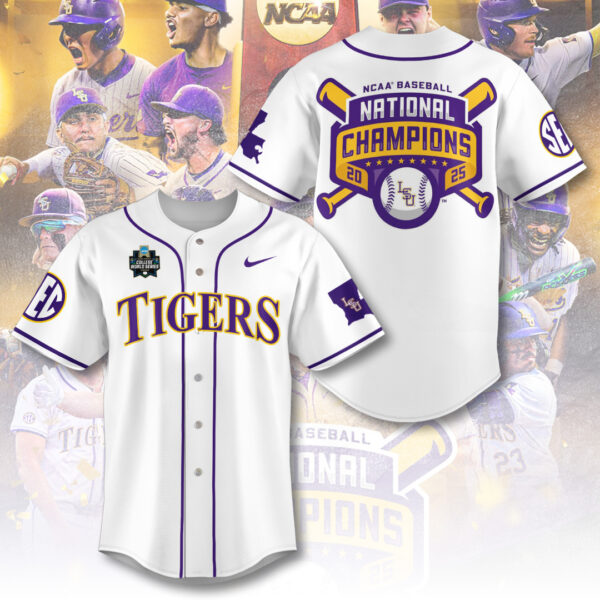 LSU Tigers Baseball Baseball Jersey - TANTN 14021