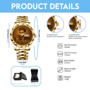 Elvis Presley Alloy Luxury Quartz Watch - TANTN 14026