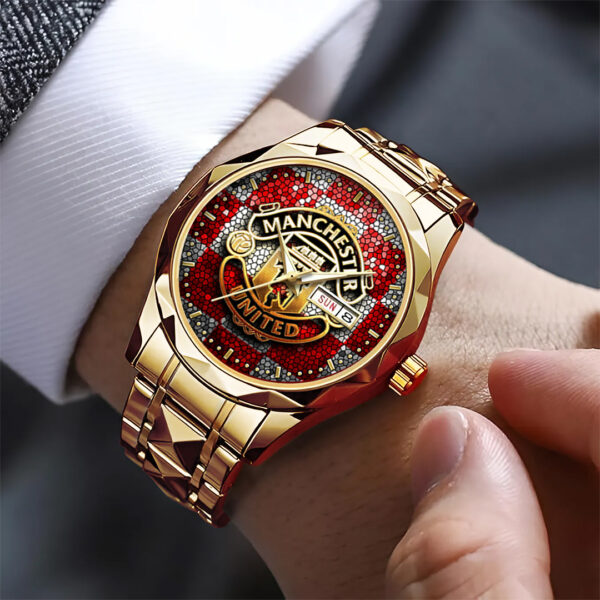 Manchester United Alloy Luxury Quartz Watch - TANTN 14055