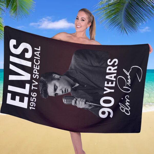 Elvis Presley Rectangle Beach Towel - TANTN 14059