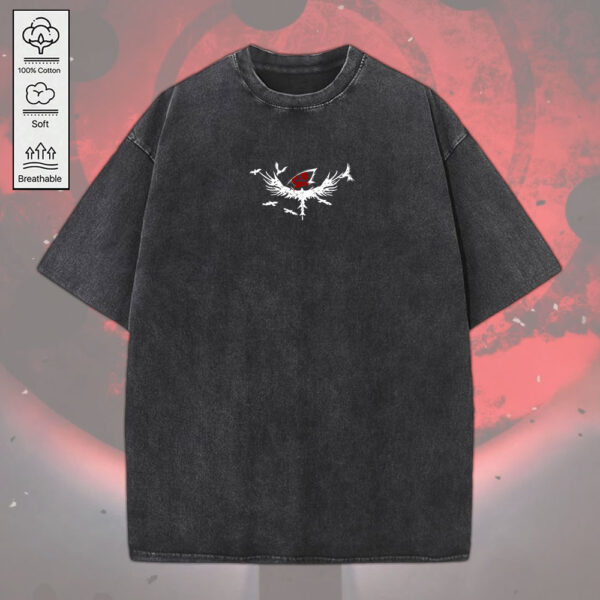 Naruto 2D Acid Washed Cotton Shirt - MEDIA 010
