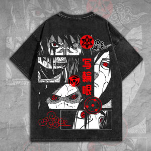 Naruto 2D Acid Washed Cotton Shirt - MEDIA 005
