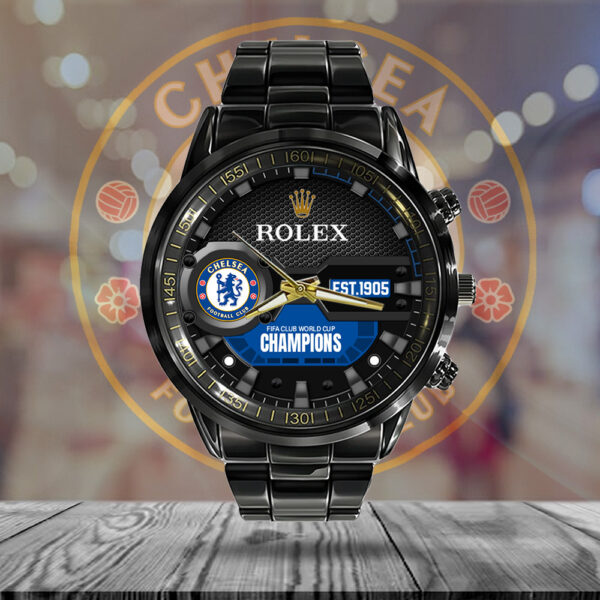 Chelsea FC x Rolex Black Stainless Steel Watch - MAITM 12097