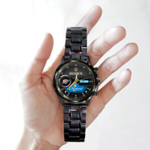 Oklahoma City Thunder x Rolex Black Stainless Steel Watch - MAITM 11932