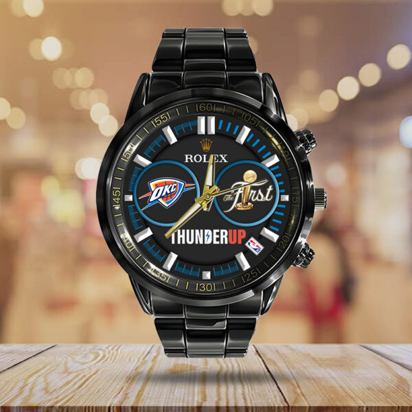 Oklahoma City Thunder x Rolex Black Stainless Steel Watch - MAITM 11933