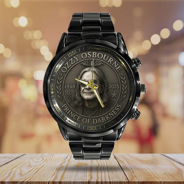 Ozzy Osbourne Black Stainless Steel Watch - MAITM 12254