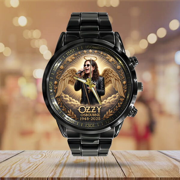 Ozzy Osbourne Black Stainless Steel Watch - MAITM 12270