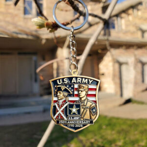 US Army Custom Shape 2-sided Keychain - MAITM 12347