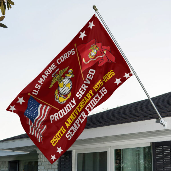 US Marine Corps 3D House Flag - MAITM 12150