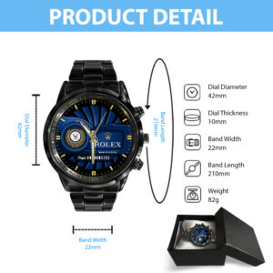 US Navy x Rolex Black Stainless Steel Watch - MAITM 12176