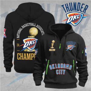 Oklahoma City Thunder 2D Quarter Zip Hoodie - MAITM 12194