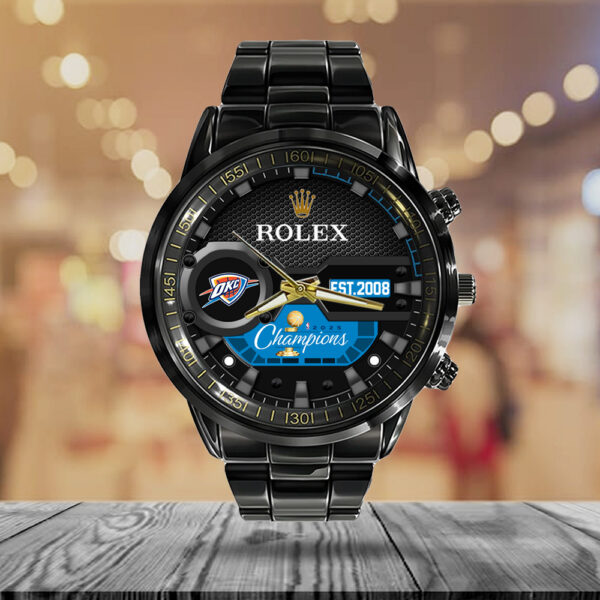 Oklahoma City Thunder x Rolex Black Stainless Steel Watch - MAITM 11932
