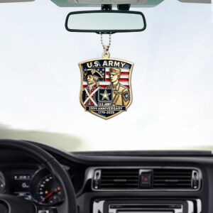 US Army Custom shape 2-sided Acrylic Car Ornament - MAITM 12348