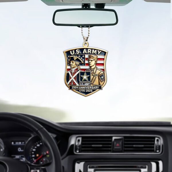 US Army Custom shape 2-sided Acrylic Car Ornament - MAITM 12348