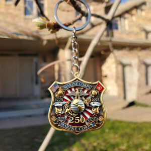 US Marine Corps Custom Shape 2-sided Keychain - MAITM 12292