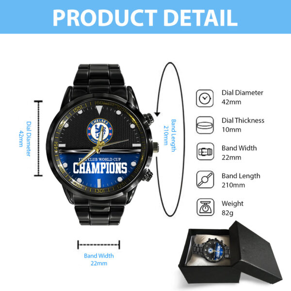 Chelsea FC x Rolex Black Stainless Steel Watch - MAITM 12123