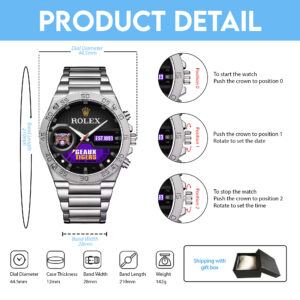 LSU Tigers Baseball x Rolex Gentleman Stainless Steel Watch - MAITM 12013