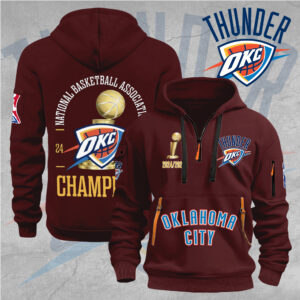 Oklahoma City Thunder 2D Quarter Zip Hoodie - MAITM 12194