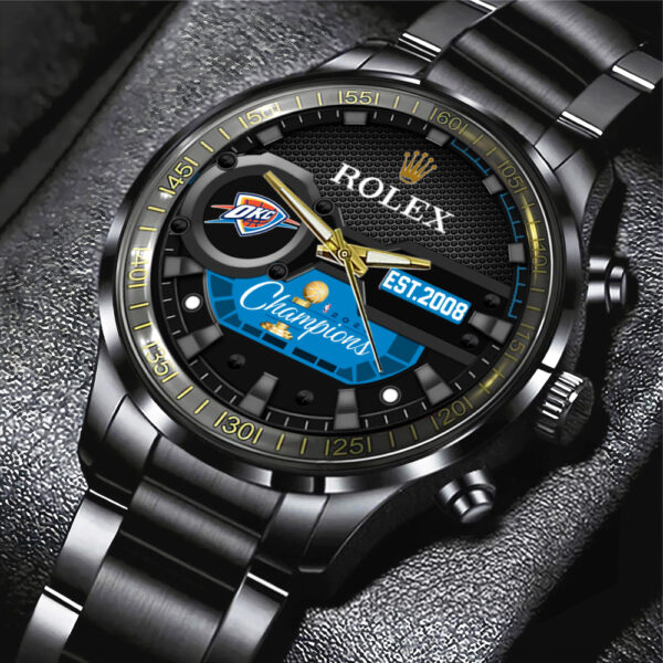 Oklahoma City Thunder x Rolex Black Stainless Steel Watch - MAITM 11932