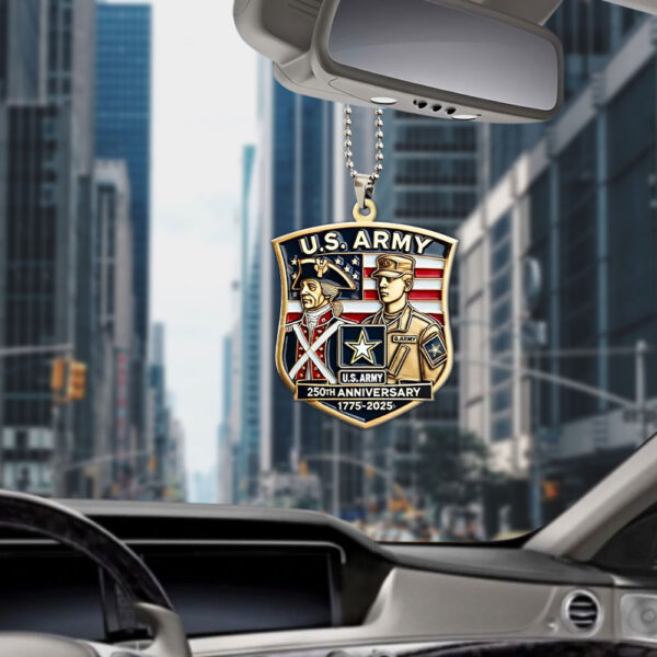 US Army Custom shape 2-sided Acrylic Car Ornament - MAITM 12348
