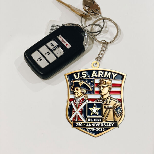 US Army Custom Shape 2-sided Keychain - MAITM 12347