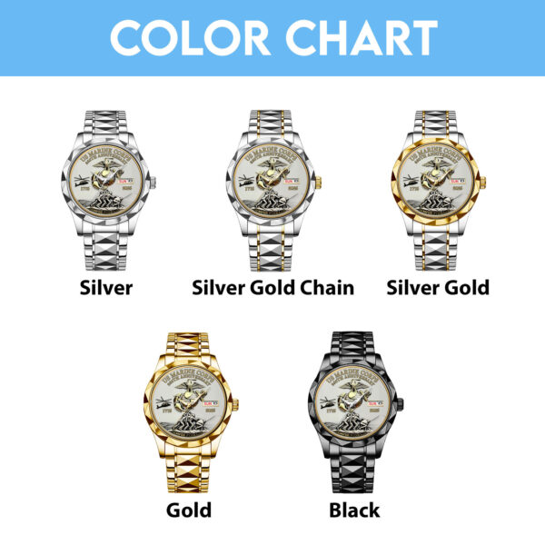 US Marine Corps Alloy Luxury Quartz Watch - MAITM 12179
