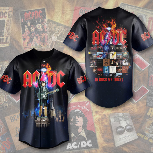 Rock Music x Angus Young Baseball Jersey - MAITM 11919