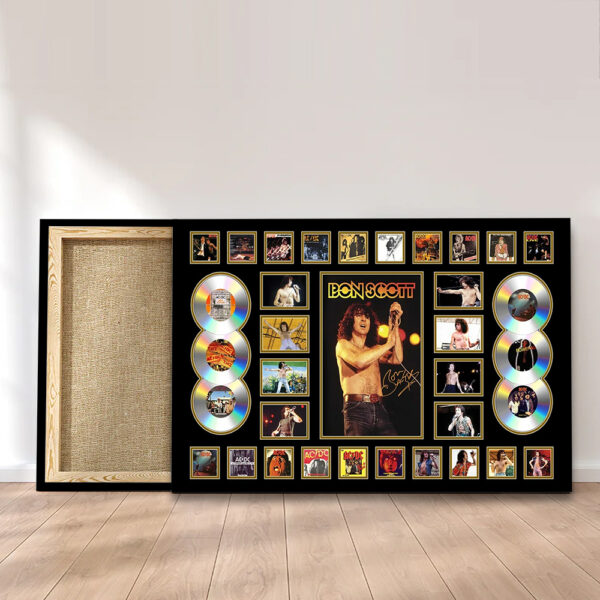 Rock Music x Bon Scott Rectangle Canvas With Inner Frame - MAITM 11990