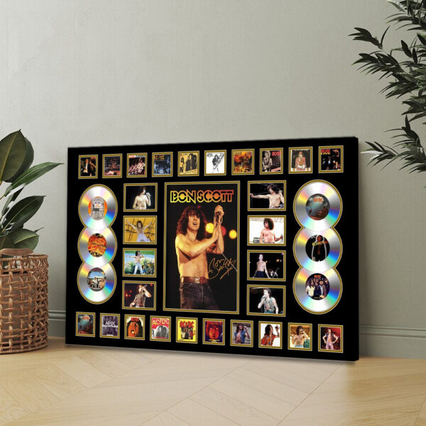 Rock Music x Bon Scott Rectangle Canvas With Inner Frame - MAITM 11990
