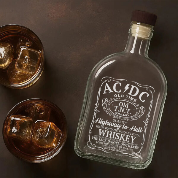 Rock Music 25oz Empty Whiskey Bottle - TANTN 14862